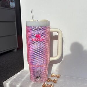 Stanley Pink Rhinestone Tumbler 30oz